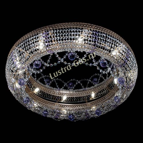 Люстра Снежинка Венеция №10 фиолетовая в Подольске Гусь Хрустальный