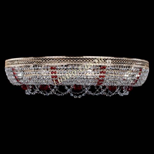 Люстра Снежинка Венеция №10 красная в Подольске Гусь Хрустальный