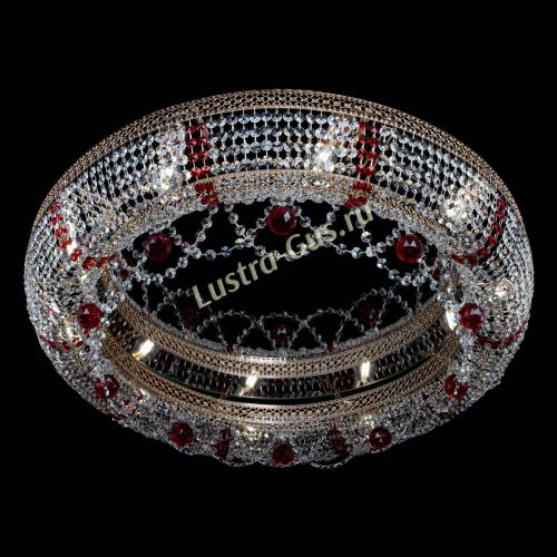 Люстра Снежинка Венеция №10 красная в Подольске Гусь Хрустальный