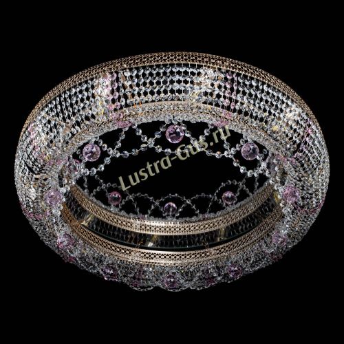 Люстра Снежинка Венеция №10 розовая в Подольске Гусь Хрустальный