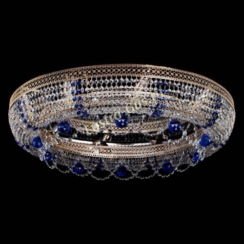 Люстра Снежинка Венеция №10 синяя в Подольске Гусь Хрустальный