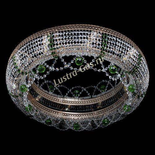 Люстра Снежинка Венеция №10 зеленая в Подольске Гусь Хрустальный