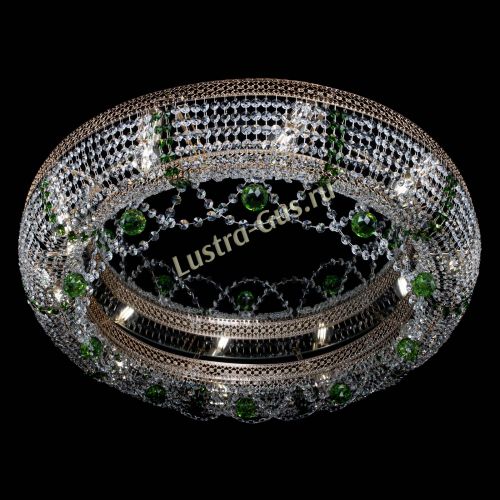 Люстра Снежинка Венеция №10 зеленая в Подольске Гусь Хрустальный