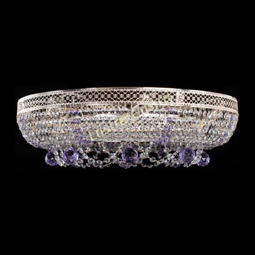 Люстра Снежинка Венеция №8 фиолетовая в Подольске Гусь Хрустальный