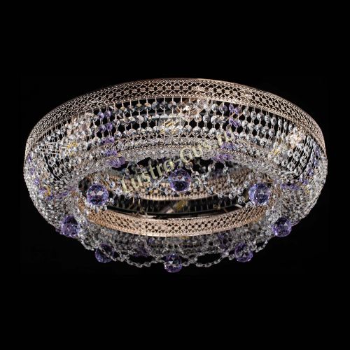 Люстра Снежинка Венеция №8 фиолетовая в Подольске Гусь Хрустальный