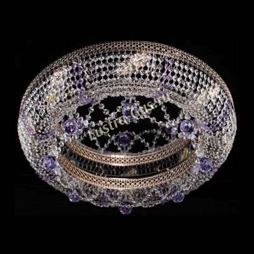 Люстра Снежинка Венеция №8 фиолетовая в Подольске Гусь Хрустальный