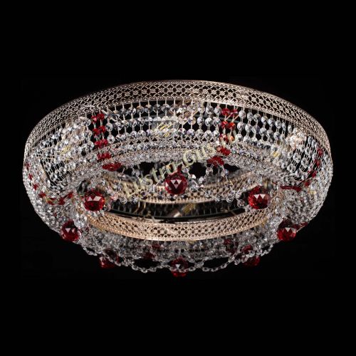 Люстра Снежинка Венеция №8 красная в Подольске Гусь Хрустальный