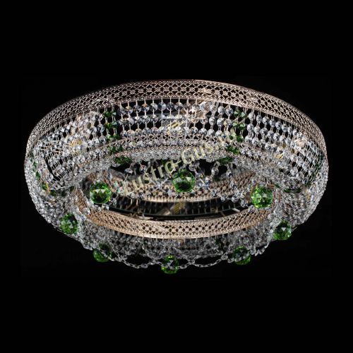 Люстра Снежинка Венеция №8 зеленая в Подольске Гусь Хрустальный