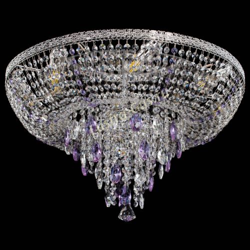 Люстра Токката Пирамида журавлик фиолетовая в Подольске Гусь Хрустальный