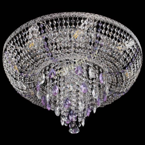 Люстра Токката Пирамида журавлик фиолетовая в Подольске Гусь Хрустальный