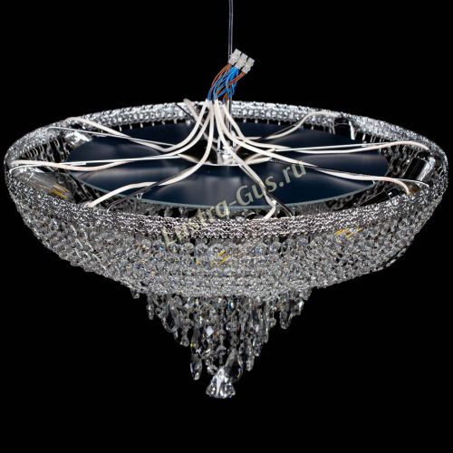 Люстра Токката Пирамида журавлик фиолетовая в Подольске Гусь Хрустальный