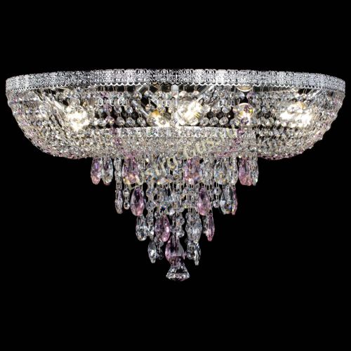 Люстра Токката Пирамида журавлик розовая в Подольске Гусь Хрустальный