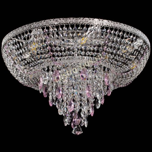 Люстра Токката Пирамида журавлик розовая в Подольске Гусь Хрустальный