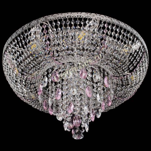 Люстра Токката Пирамида журавлик розовая в Подольске Гусь Хрустальный