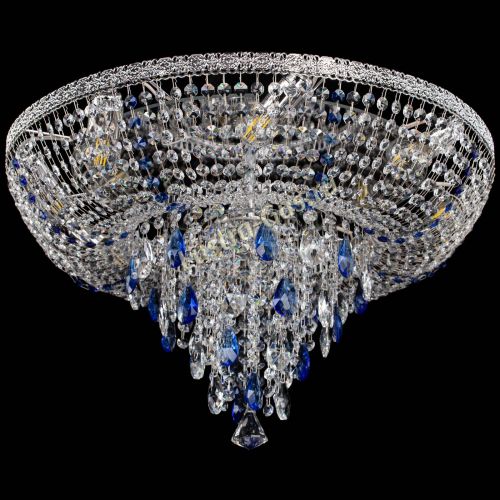 Люстра Токката Пирамида журавлик синяя в Подольске Гусь Хрустальный