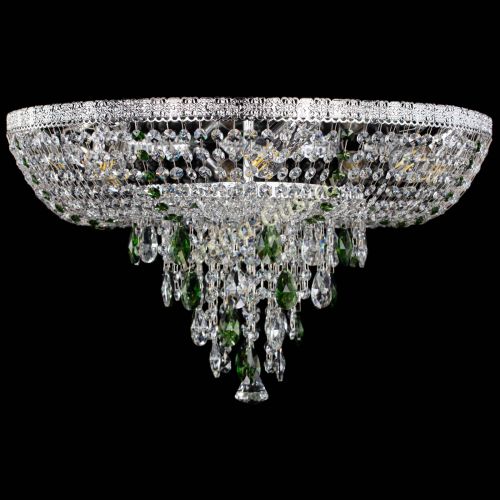 Люстра Токката Пирамида журавлик зеленая в Подольске Гусь Хрустальный