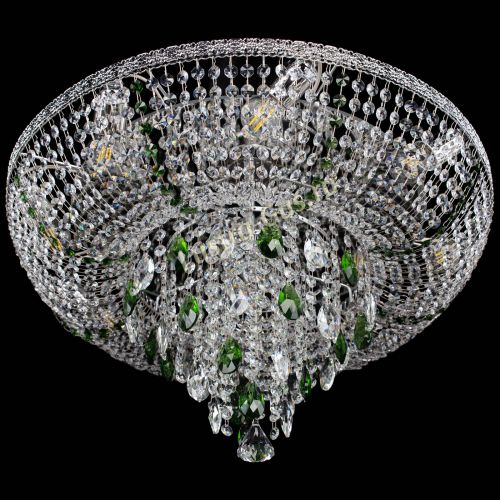 Люстра Токката Пирамида журавлик зеленая в Подольске Гусь Хрустальный