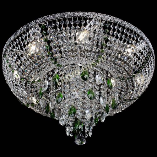 Люстра Токката Пирамида журавлик зеленая в Подольске Гусь Хрустальный