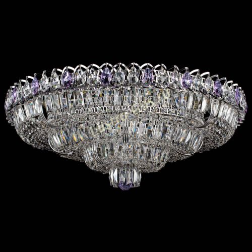 Люстра Тройное Кольцо пластинка фиолетовая в Подольске Гусь Хрустальный