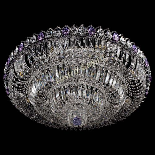 Люстра Тройное Кольцо пластинка фиолетовая в Подольске Гусь Хрустальный