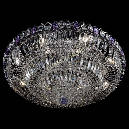 Люстра Тройное Кольцо пластинка фиолетовая в Подольске Гусь Хрустальный