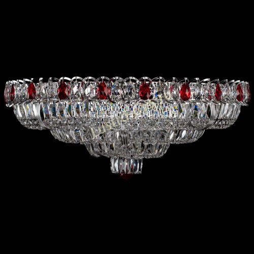 Люстра Тройное Кольцо пластинка красная в Подольске Гусь Хрустальный