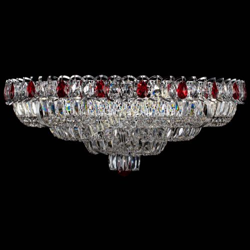 Люстра Тройное Кольцо пластинка красная в Подольске Гусь Хрустальный