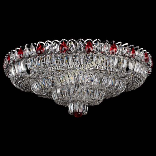 Люстра Тройное Кольцо пластинка красная в Подольске Гусь Хрустальный