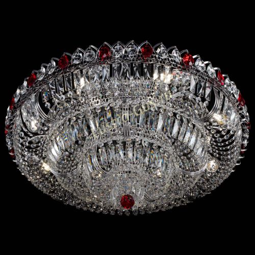 Люстра Тройное Кольцо пластинка красная в Подольске Гусь Хрустальный