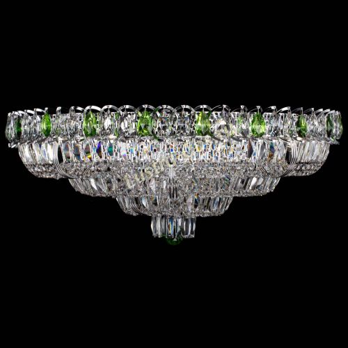 Люстра Тройное Кольцо пластинка зеленая в Подольске Гусь Хрустальный