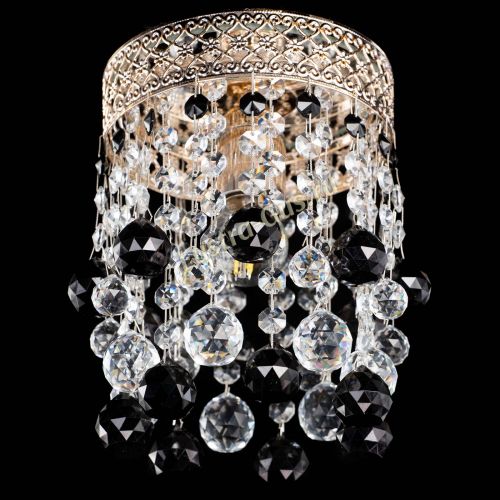 Люстра Венеция №1 шар черная в Подольске Гусь Хрустальный