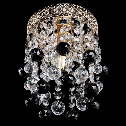 Люстра Венеция №1 шар черная в Подольске Гусь Хрустальный