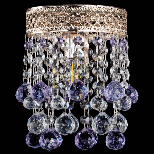 Люстра Венеция №1 шар фиолетовая в Подольске Гусь Хрустальный