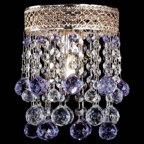 Люстра Венеция №1 шар фиолетовая в Подольске Гусь Хрустальный