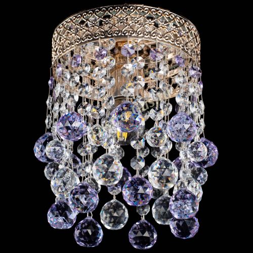 Люстра Венеция №1 шар фиолетовая в Подольске Гусь Хрустальный