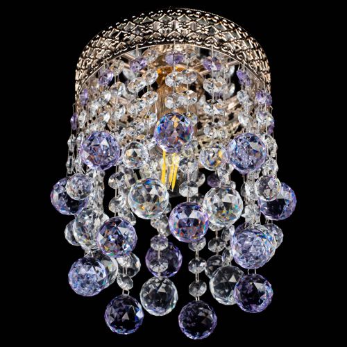 Люстра Венеция №1 шар фиолетовая в Подольске Гусь Хрустальный