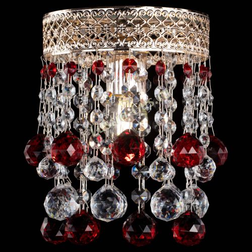Люстра Венеция №1 шар красная в Подольске Гусь Хрустальный
