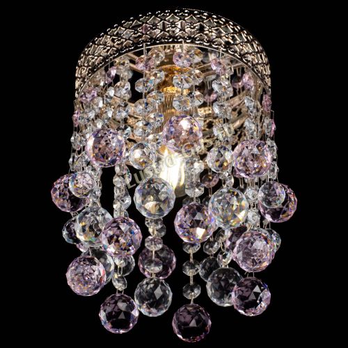 Люстра Венеция №1 шар розовая в Подольске Гусь Хрустальный