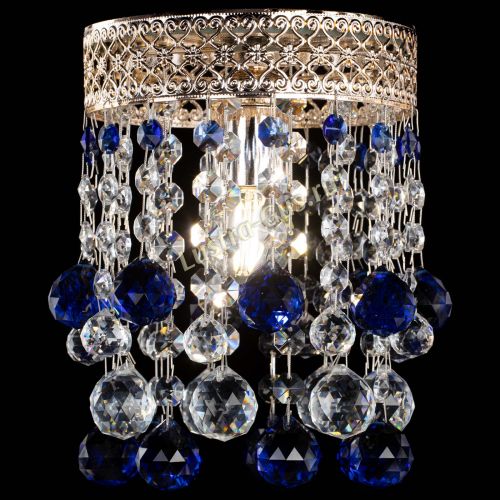 Люстра Венеция №1 шар синяя в Подольске Гусь Хрустальный