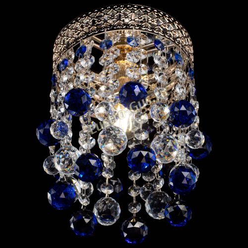 Люстра Венеция №1 шар синяя в Подольске Гусь Хрустальный