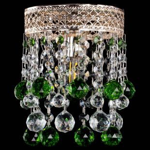  Люстра Венеция №1 шар зеленая