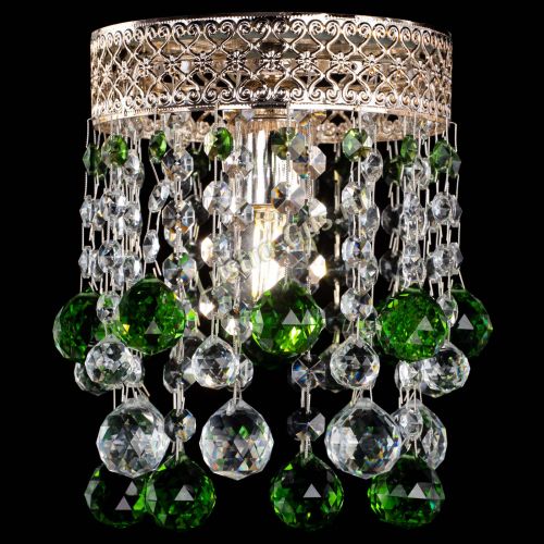 Люстра Венеция №1 шар зеленая в Подольске Гусь Хрустальный