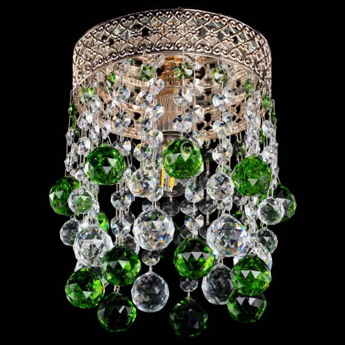Люстра Венеция №1 шар зеленая в Подольске Гусь Хрустальный