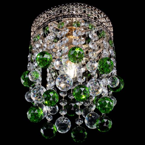 Люстра Венеция №1 шар зеленая в Подольске Гусь Хрустальный