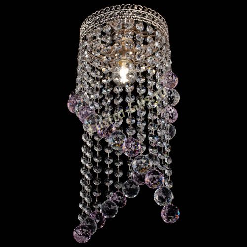 Люстра Венеция №1 Сигма розовая в Подольске Гусь Хрустальный