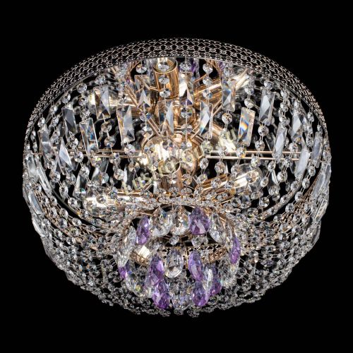 Люстра Венеция Астра фиолетовая №5 в Подольске Гусь Хрустальный