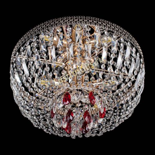 Люстра Венеция Астра красная №5 в Подольске Гусь Хрустальный