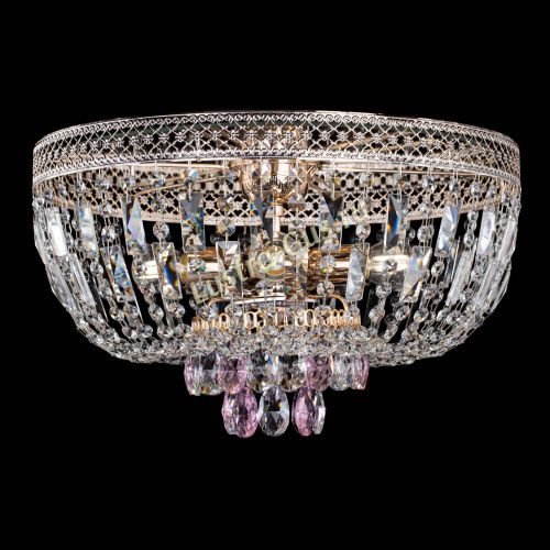 Люстра Венеция Астра розовая №5 в Подольске Гусь Хрустальный