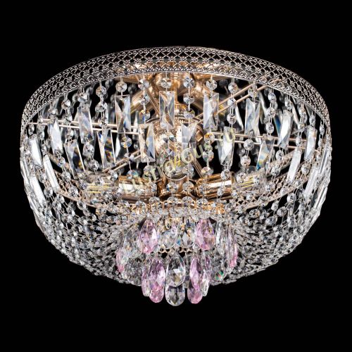 Люстра Венеция Астра розовая №5 в Подольске Гусь Хрустальный