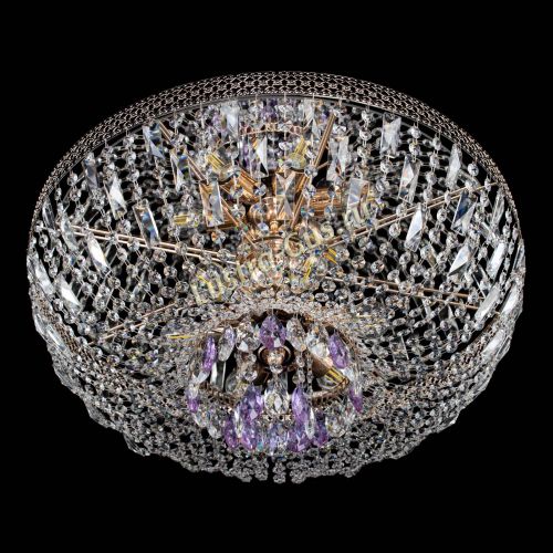 Люстра Венеция Астра №6 фиолетовая в Подольске Гусь Хрустальный